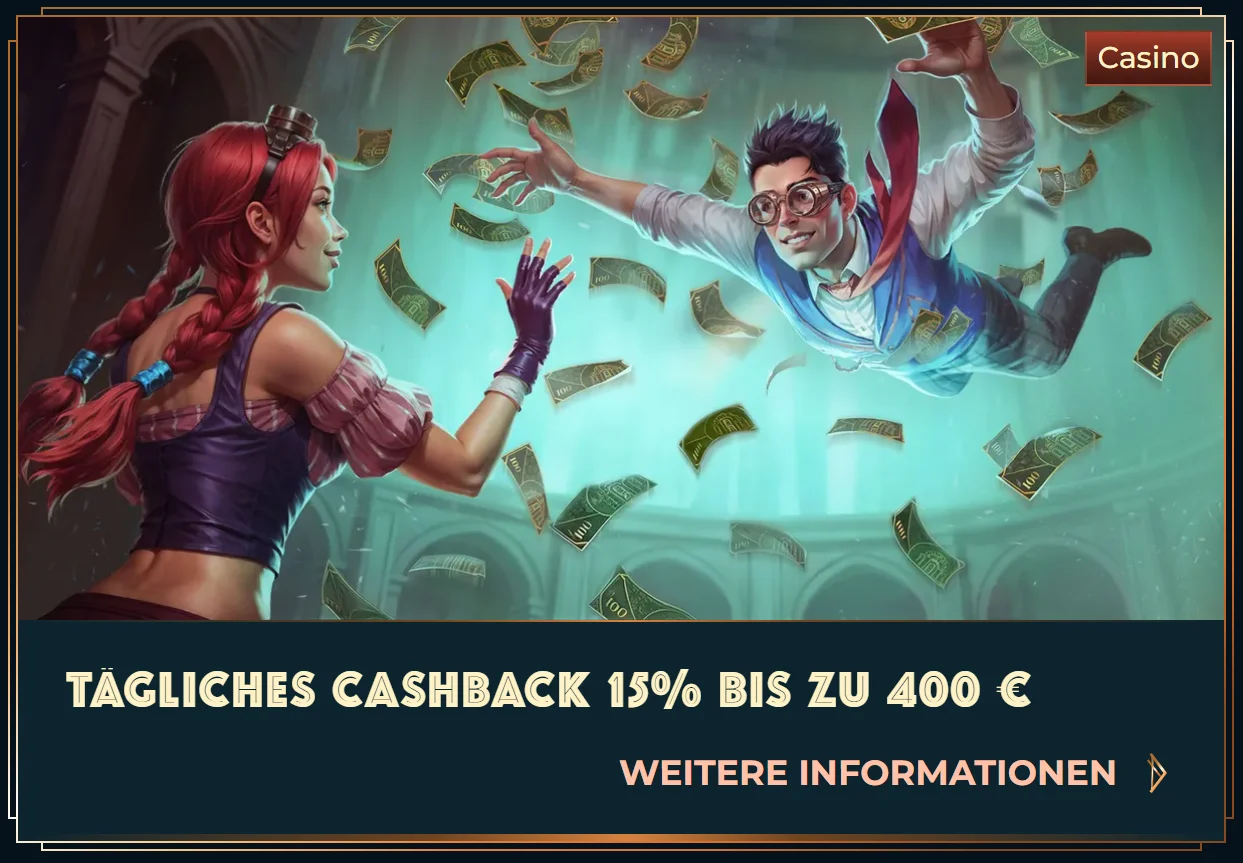 MonsterWin Cashback bis 15 Prozent