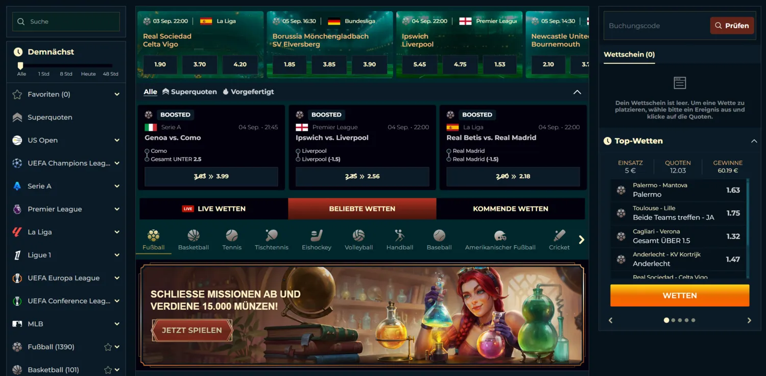 MonsterWin Casino Wetten